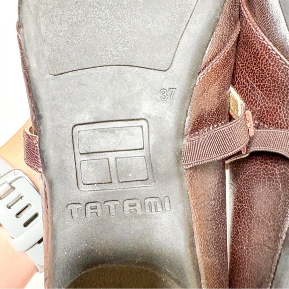 Tatami Birkenstock Brown Leather Mary Jane’s Flat Women's Shoes Size 37 6 - Picture 7 of 8